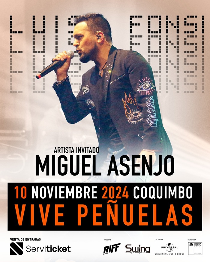 Miguel Asenjo en la apertura del show de Luis Fonsi, Coquimbo 2024